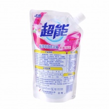 【美妝一號商城】超能洗衣液植翠低泡1kg包郵袋裝鮮艷亮麗清新花香
