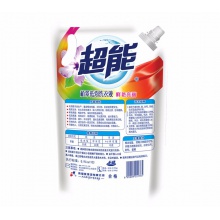 【美妝一號商城】超能洗衣液植翠低泡1kg包郵袋裝鮮艷亮麗清新花香