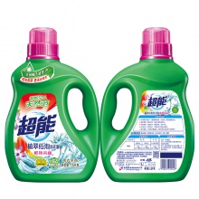 【美妝一號商城】超能鮮艷亮麗洗衣液1.5kgX2 濃縮椰油護色環保