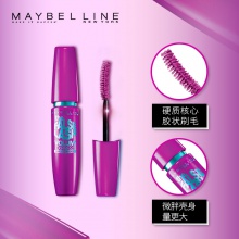 【美妝一號(hào)商城】美寶蓮紫胖子密扇睫毛膏 防水纖長(zhǎng)濃密不易暈染卷翹持久定型正品