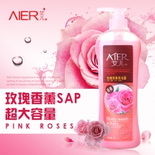 【美妝一號(hào)商城】艾兒SPA玫瑰香薰香浴露沐浴露乳大容量1000ml保濕男女士